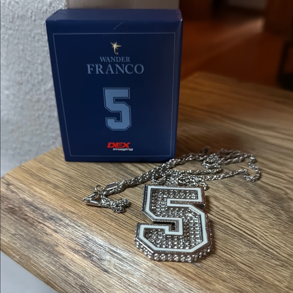 Tampa Bay Wander Franco #5 Necklace & Box